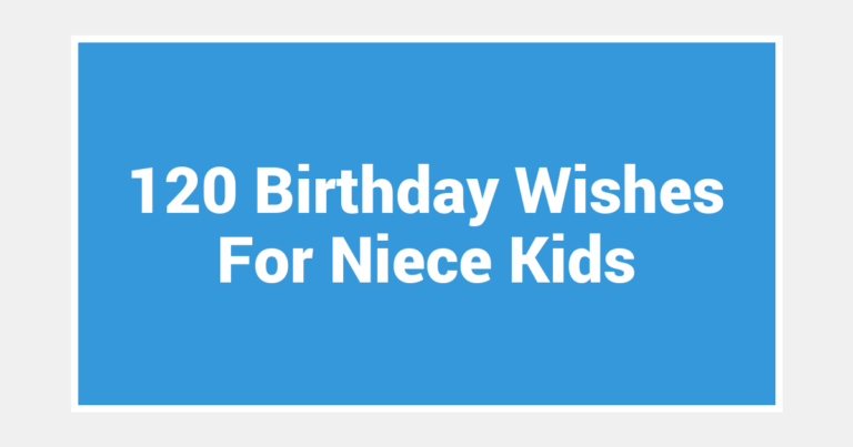 120 Birthday Wishes For Niece Kids