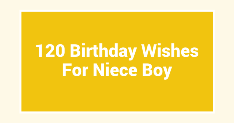 120 Birthday Wishes For Niece Boy