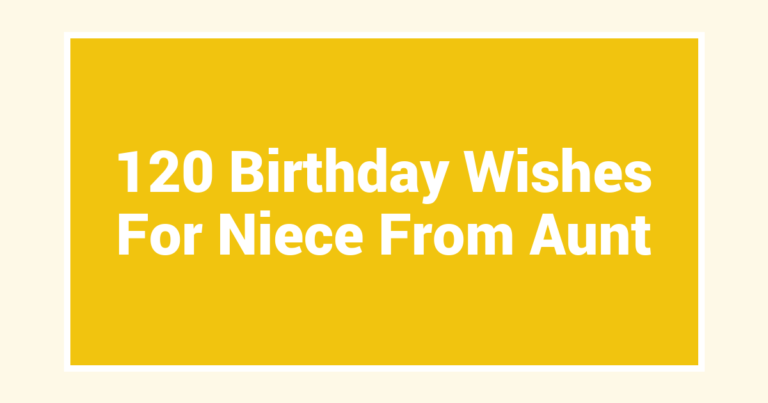 120 Birthday Wishes For Niece From Aunt