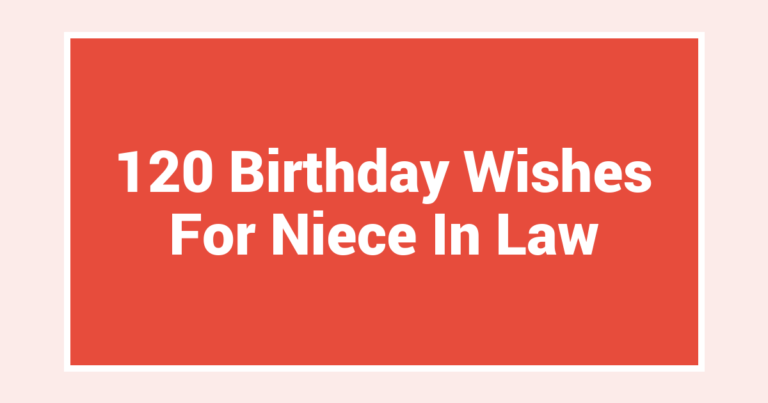 120 Birthday Wishes For Niece In Law