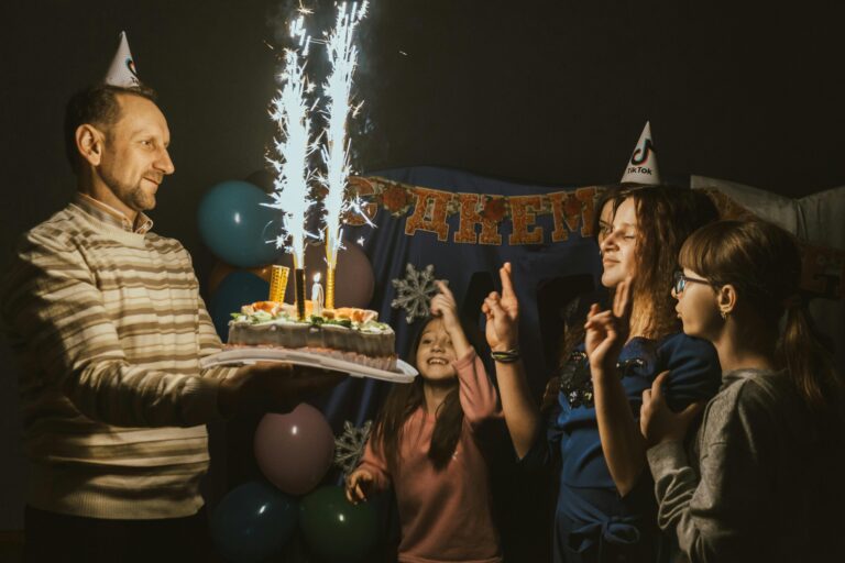 father birthday family wishes celebration