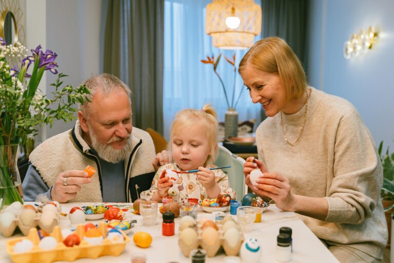 grandfather birthday celebration family happy elderly
