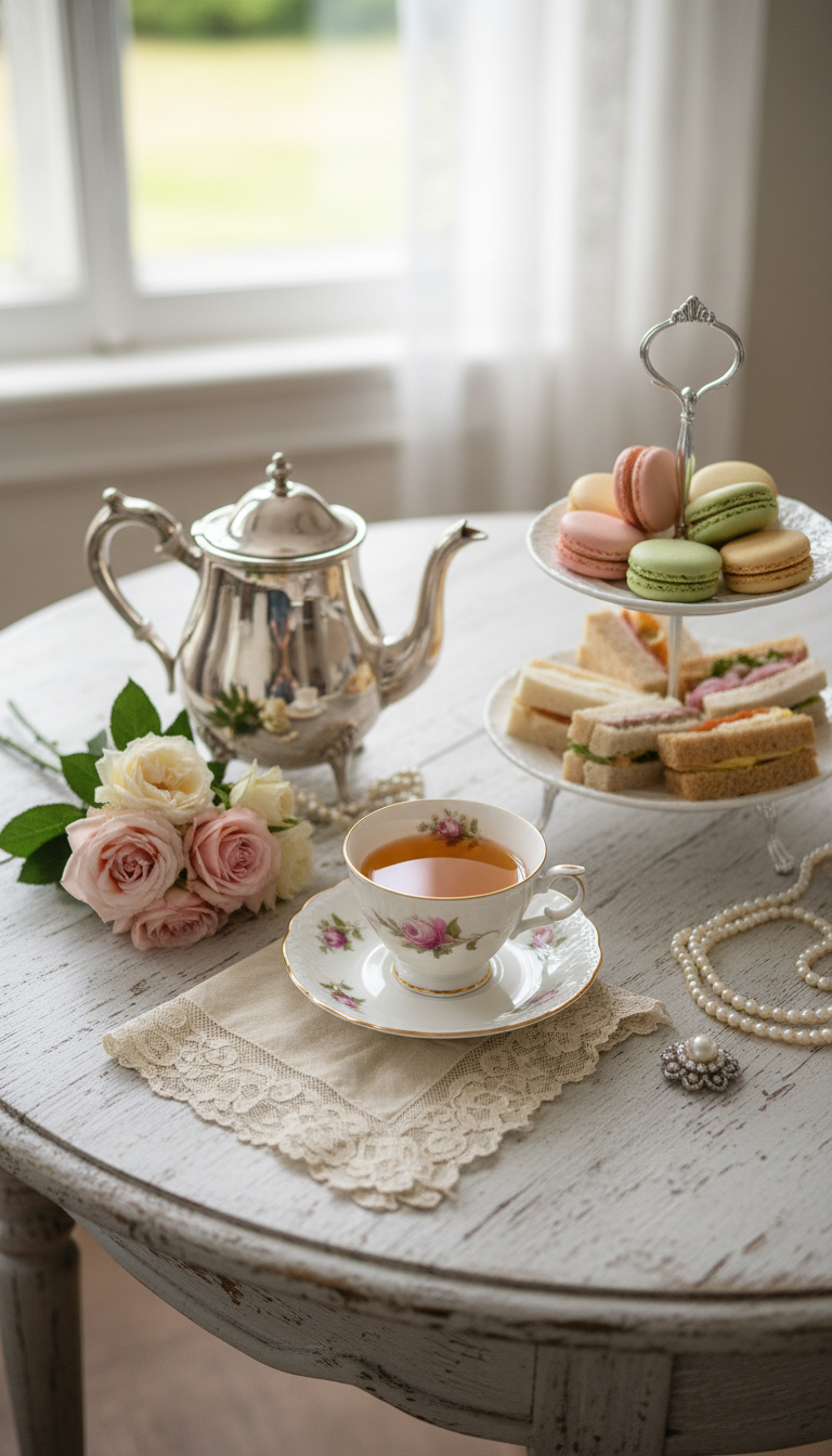 Elegant Vintage Tea Party: Sip, Savor & Turn 30!
