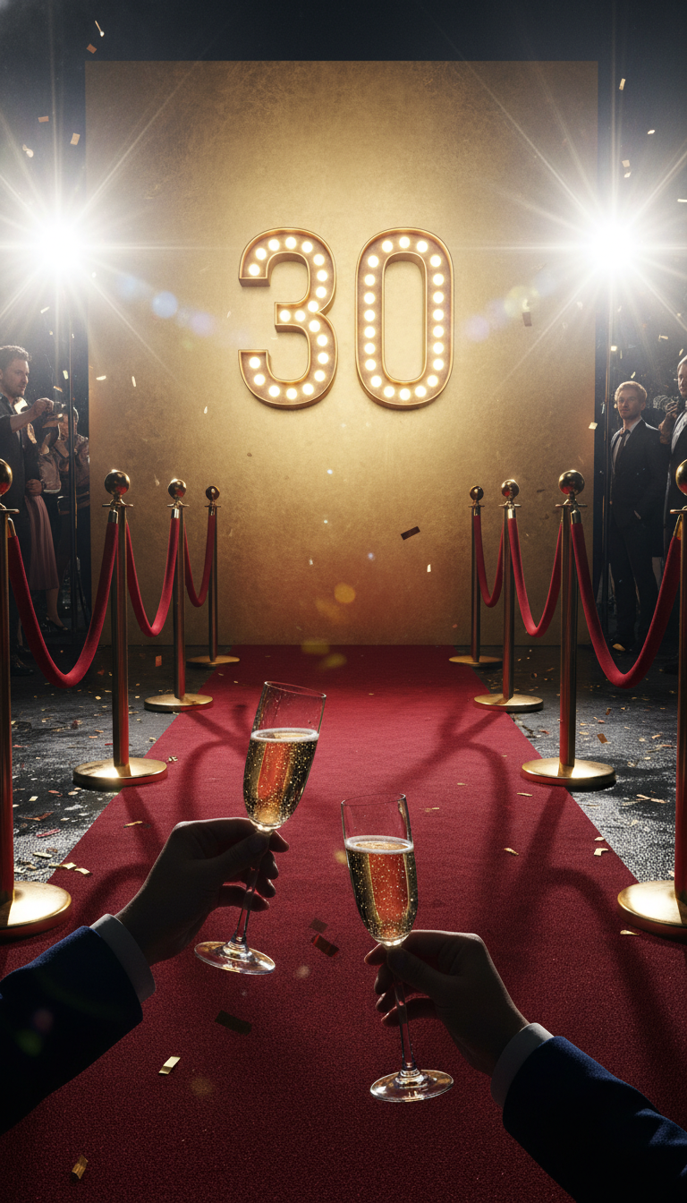 Hollywood Red Carpet Theme: Star-Studded 30th!