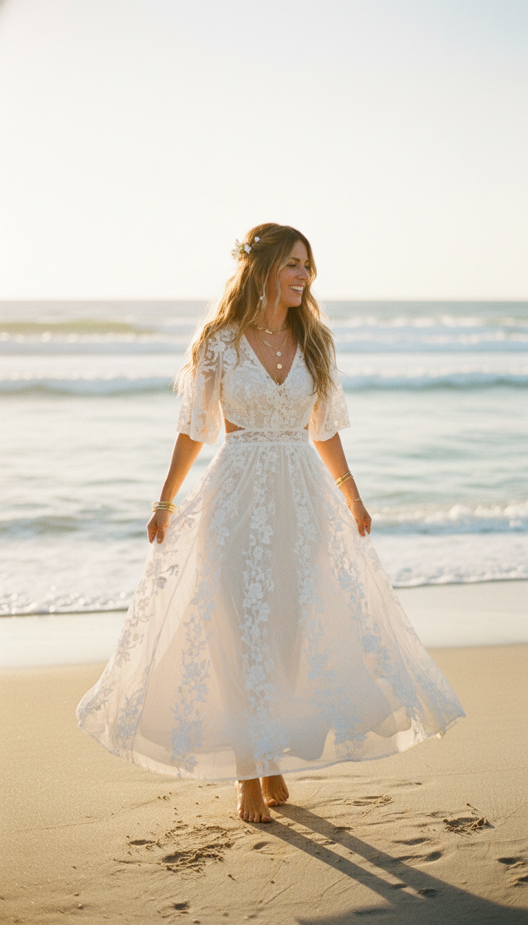 Boho-Glam Maxi Dress