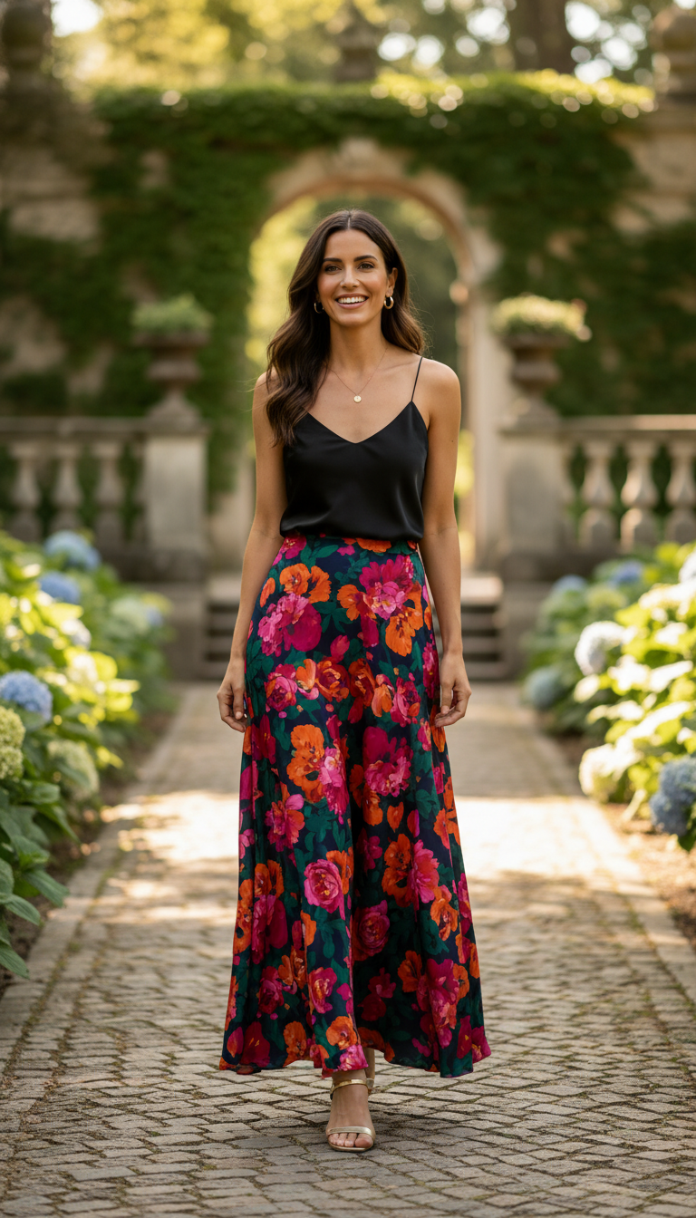 The Bold Floral Maxi Skirt or Dress