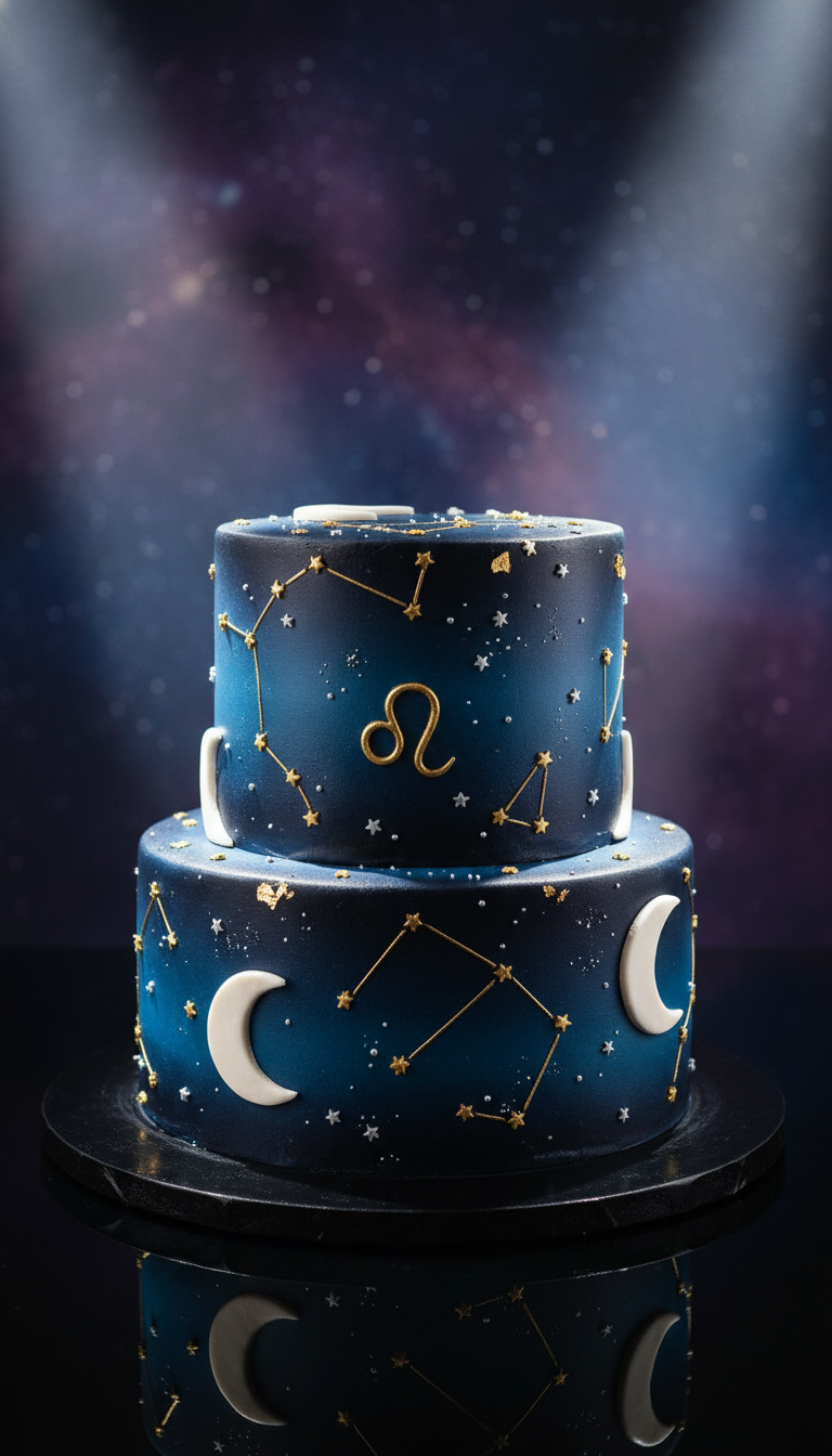 Celestial Zodiac Celebration Cake