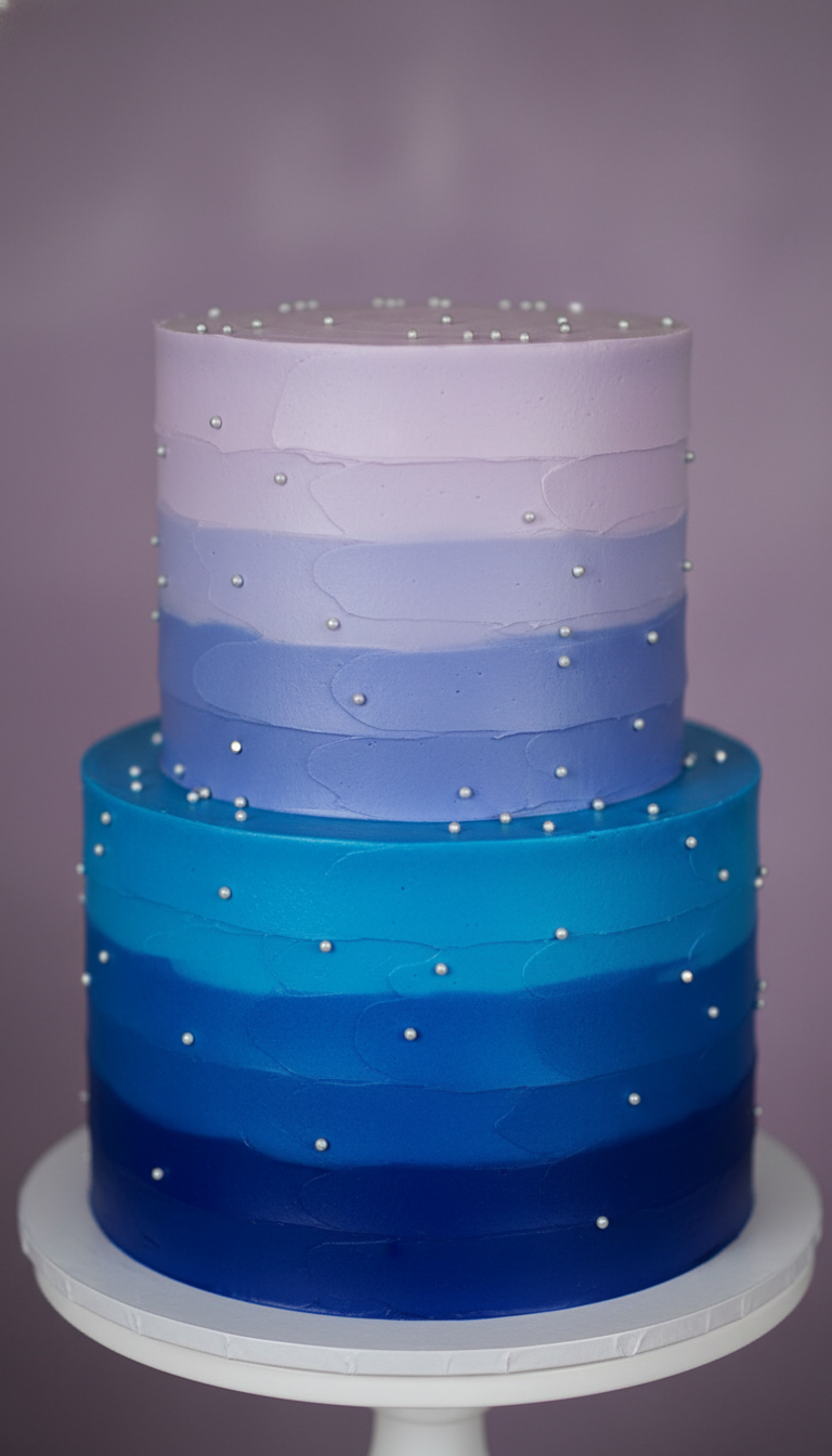 Mesmerizing Ombre Gradient Cake