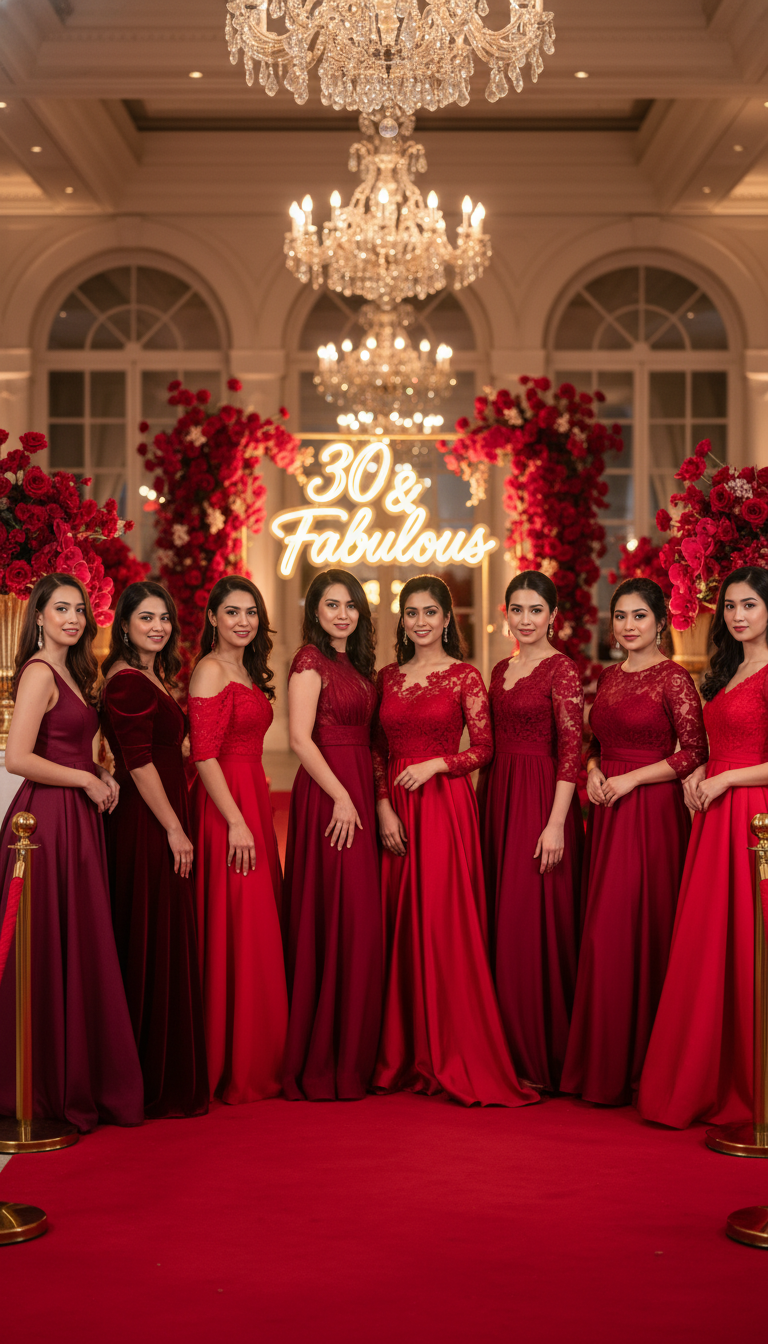 10 Ideas For 30th Birthday Red Theme For Women