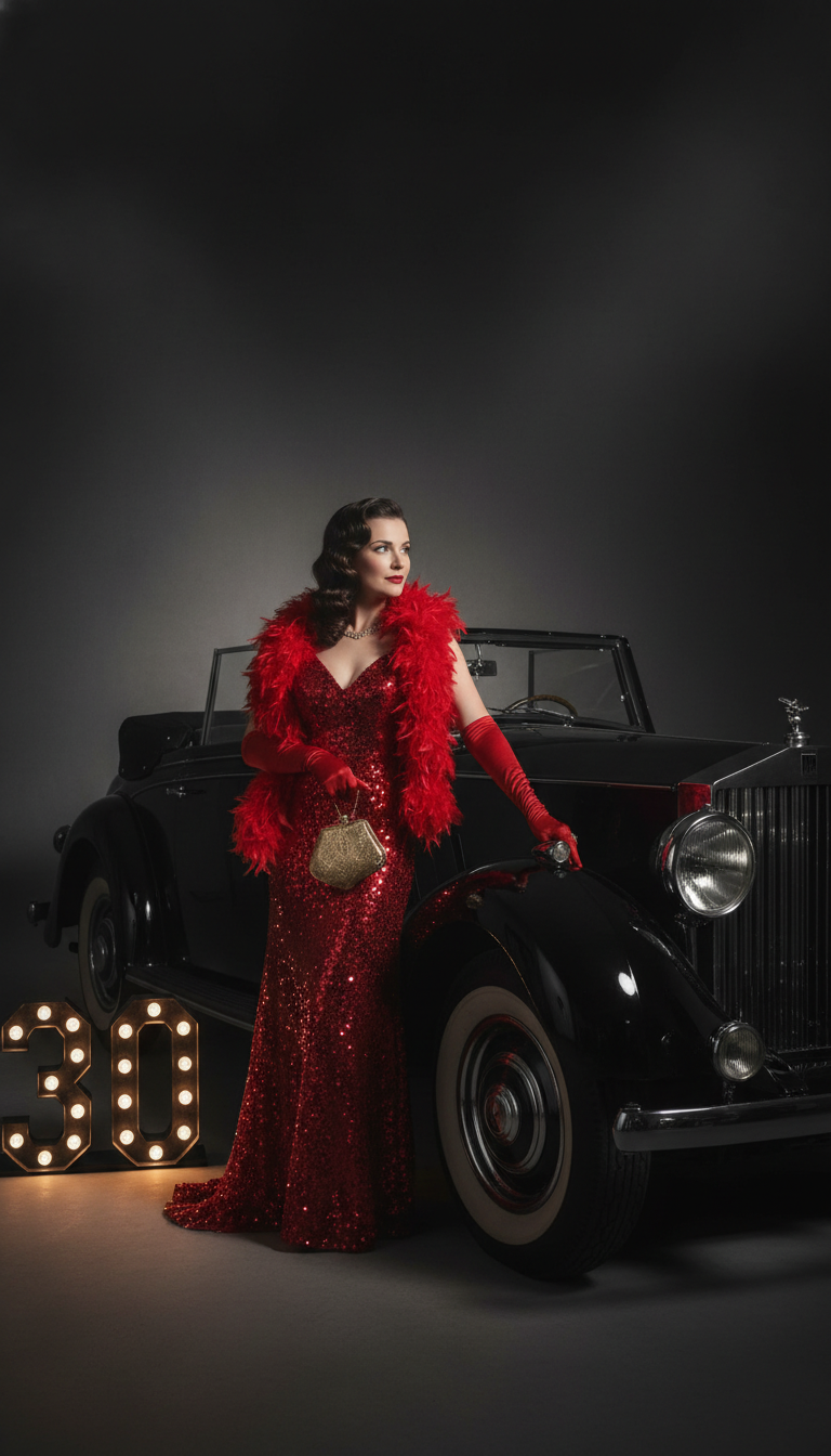 Vintage Hollywood Red Carpet Glamour