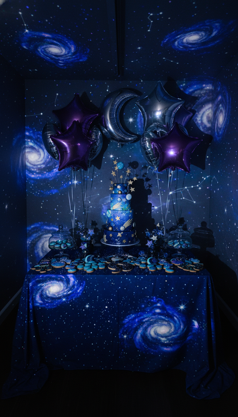 Stellar 20th: Journey to a Cosmic Starry Night Party!