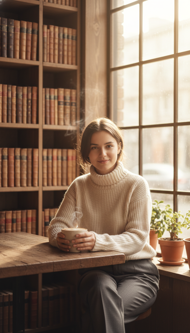 Cozy Café & Bookstore Chic