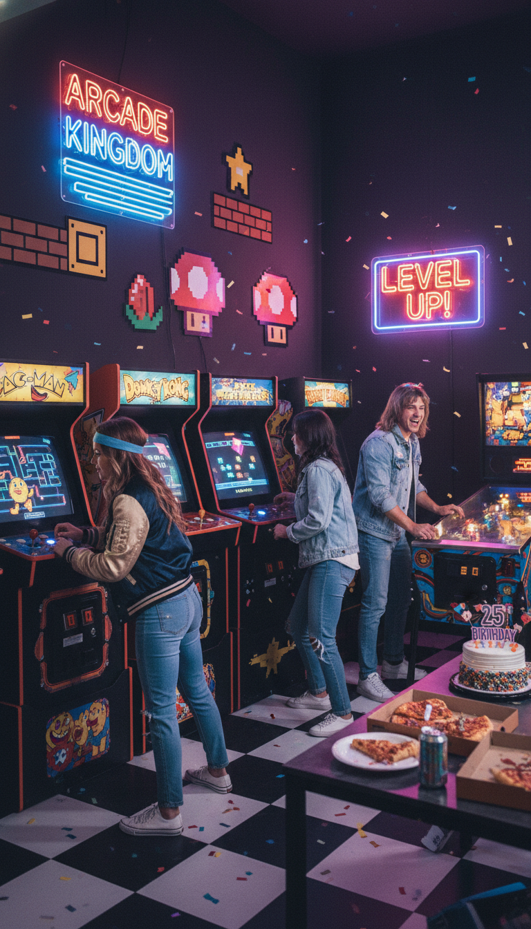 Vintage Arcade Game Night
