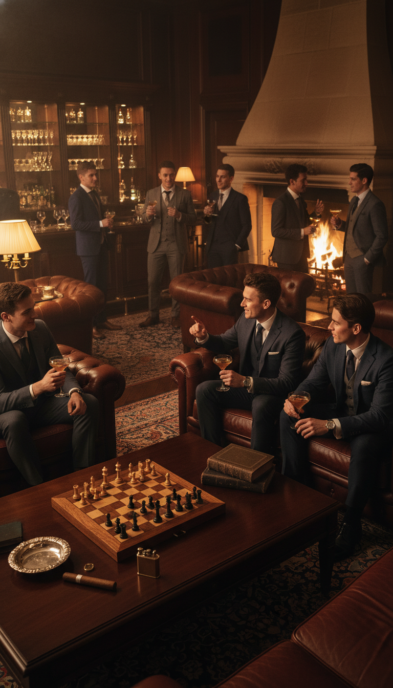 Gentleman's Lounge: Whiskey & Cigar (or Mocktail) Night