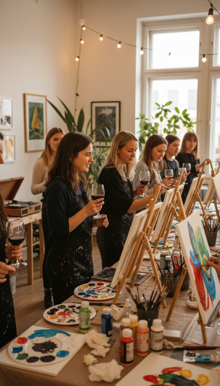 Art Class & Wine Night