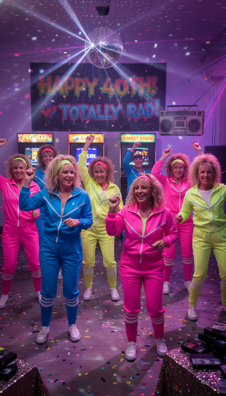 Decades Throwback: Totally Tubular 80s or Groovy 90s Party