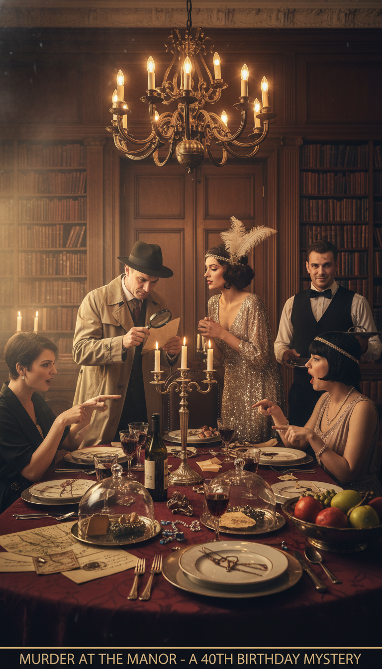 Mystery Dinner Party: Who Dunnit at Forty?