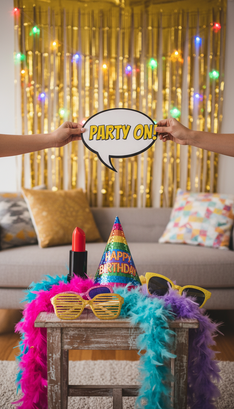 DIY Photo Booth Fun Zone