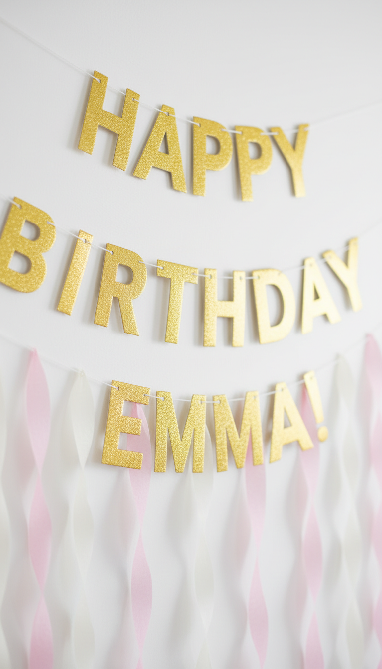 Personalized Banner & Streamers