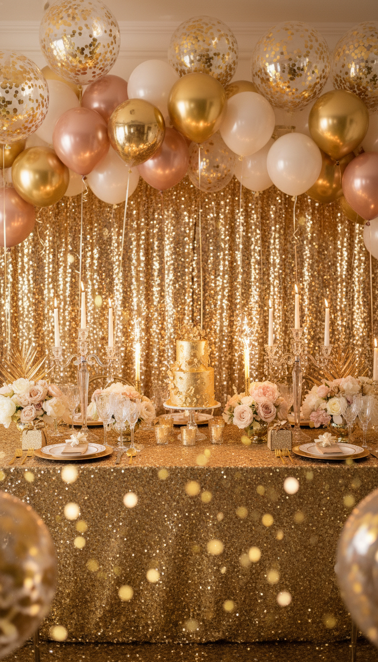 Dazzling Gold & Glitter Extravaganza