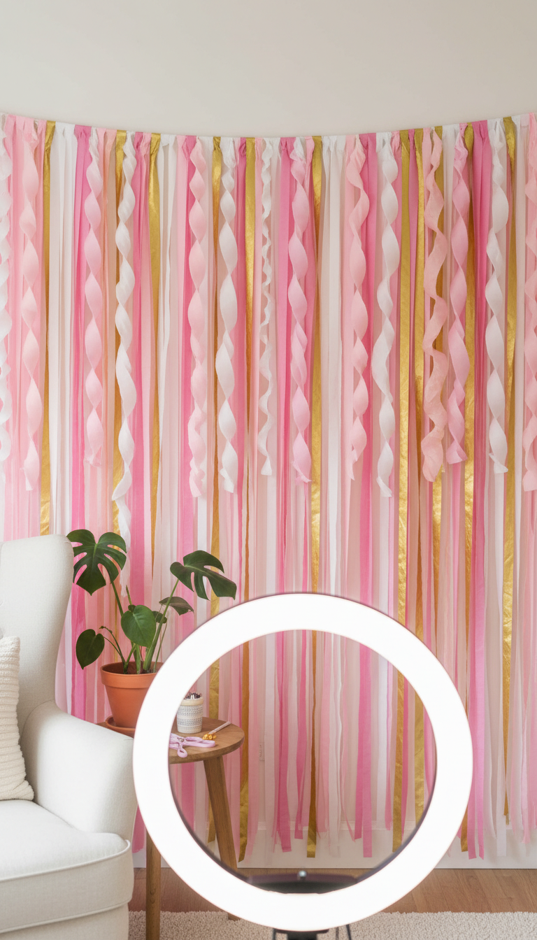 DIY Streamer & Crepe Paper Backdrops