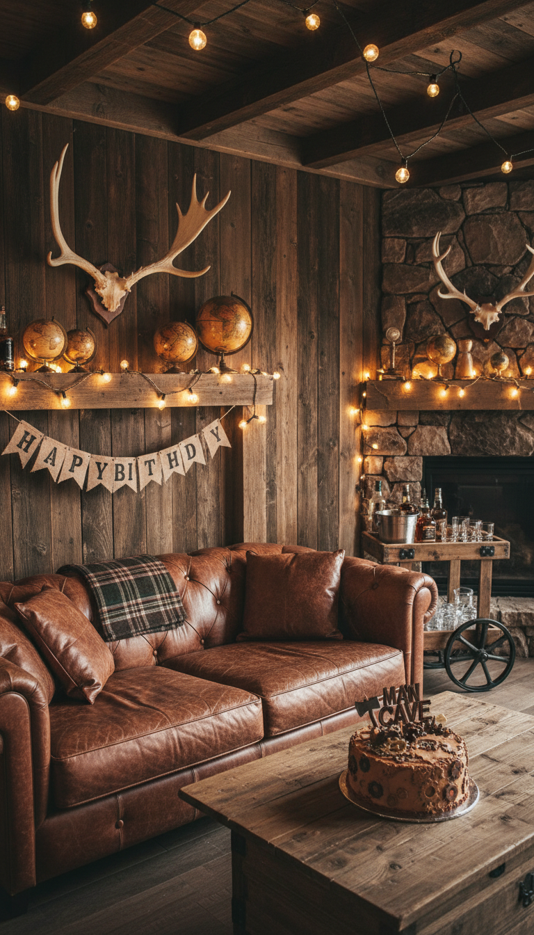 Rustic Man Cave Retreat