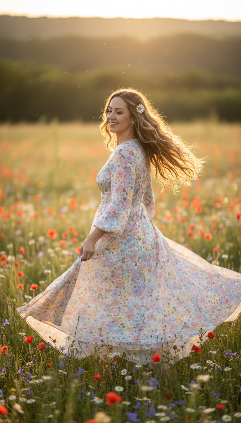 Romantic Floral Maxi Dress