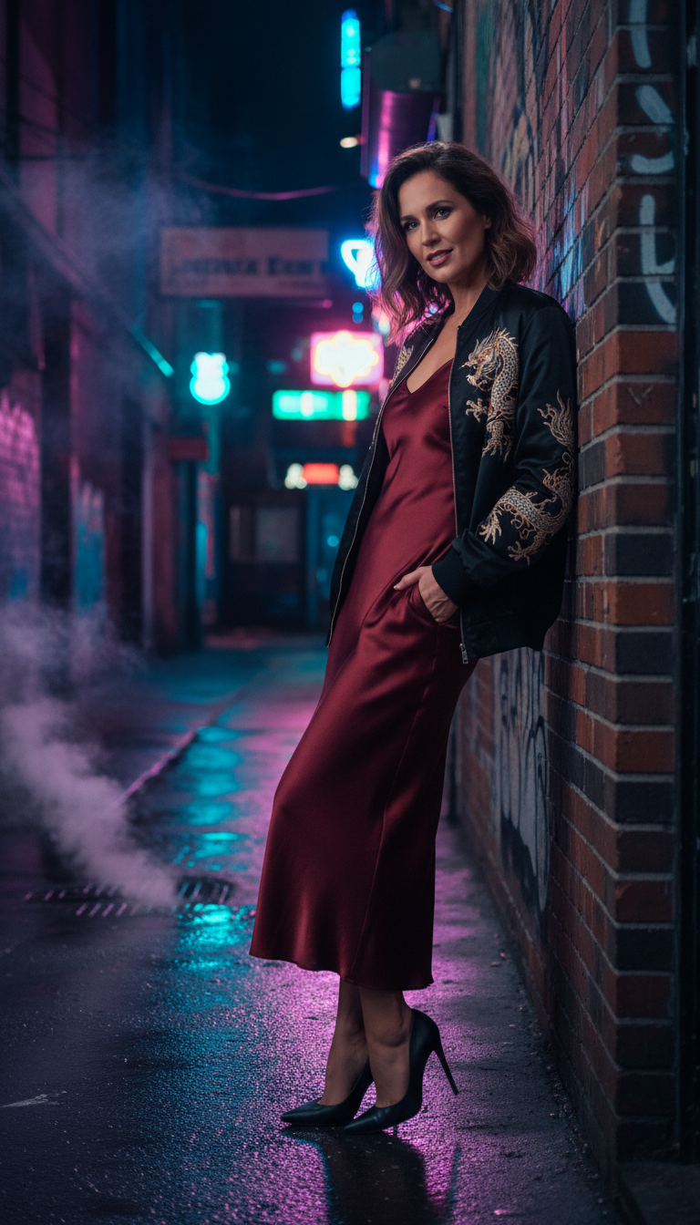 Sporty Luxe with Heels