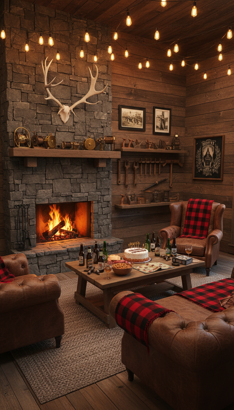 Rustic Man Cave Retreat
