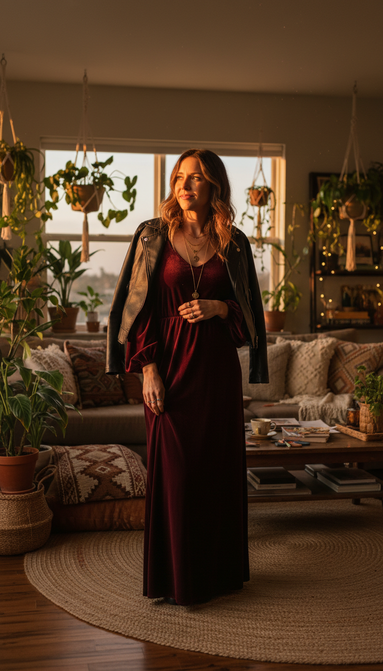 Enchanting Bohemian: Winter Maxi Magic