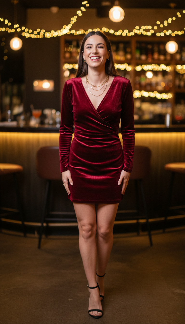 Luxurious Velvet Evening Attire