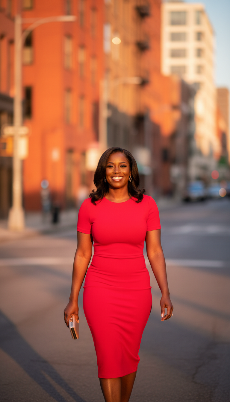 Bold Color Statement Dress