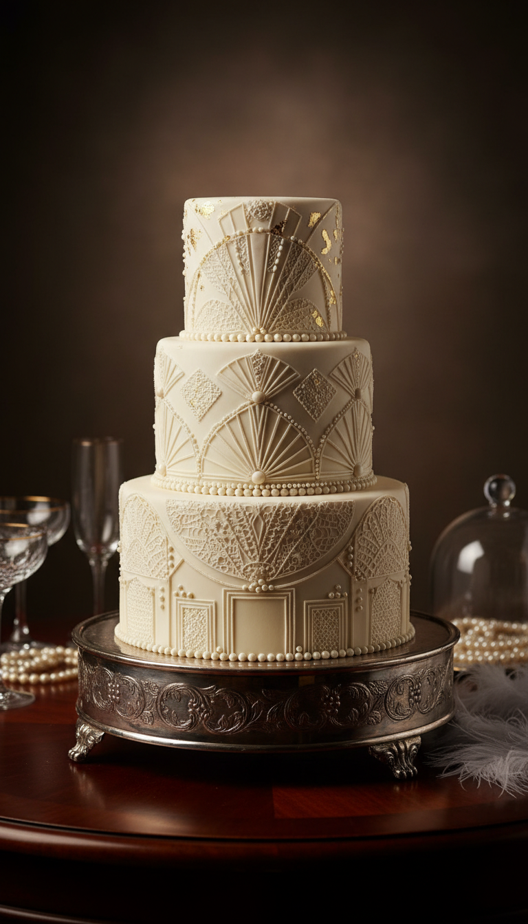 Timeless Tiers: Vintage Glamour Birthday Cakes