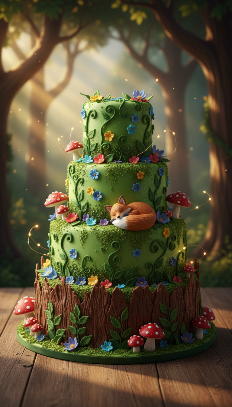 Whimsical Woodland: Enchanted Forest Birthday Cakes