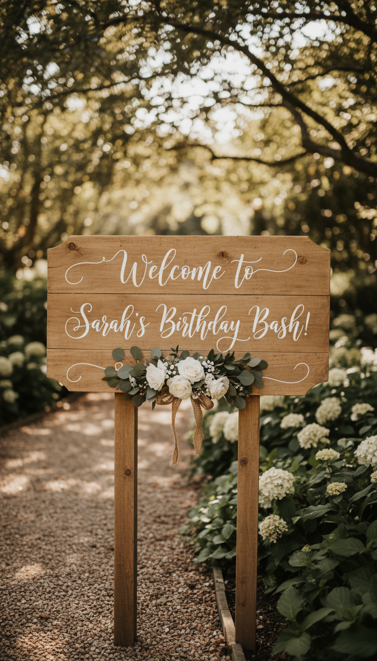 Personalized Welcome Signage