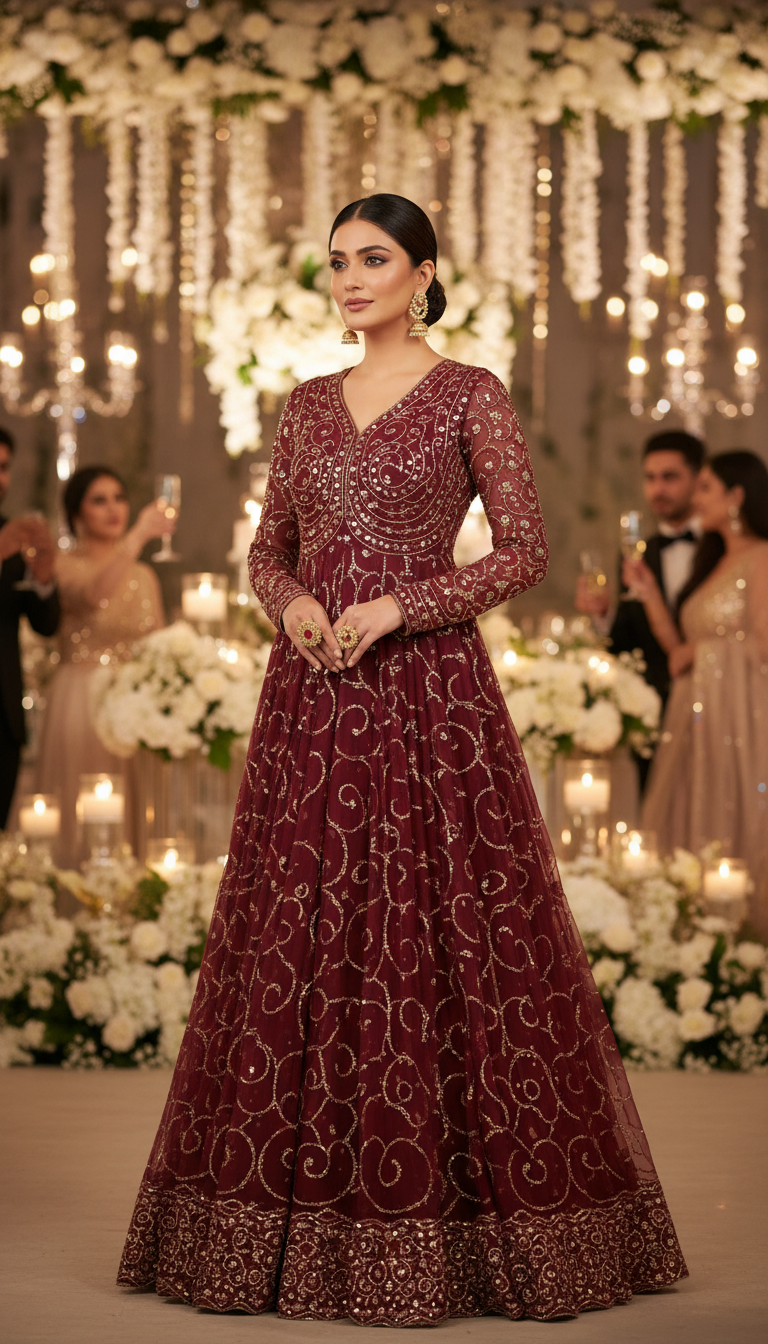 Graceful Anarkali for a Regal Touch