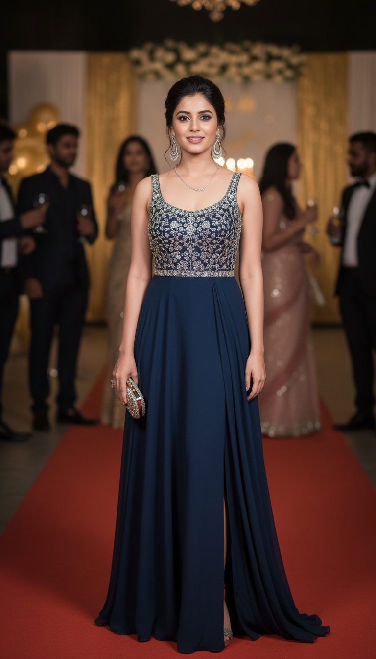 Glamorous Indo-Western Gown