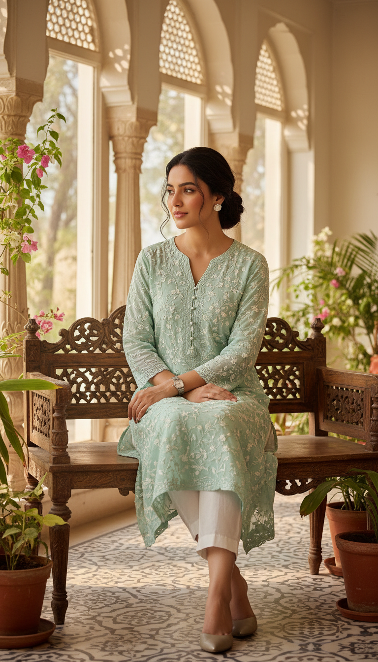 Subtle Elegance with Chikankari