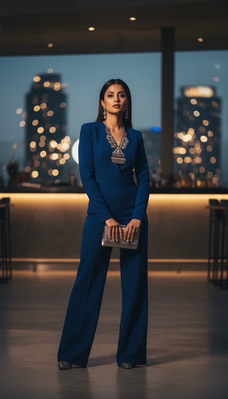 Statement Jumpsuit with an Ethnic Twist