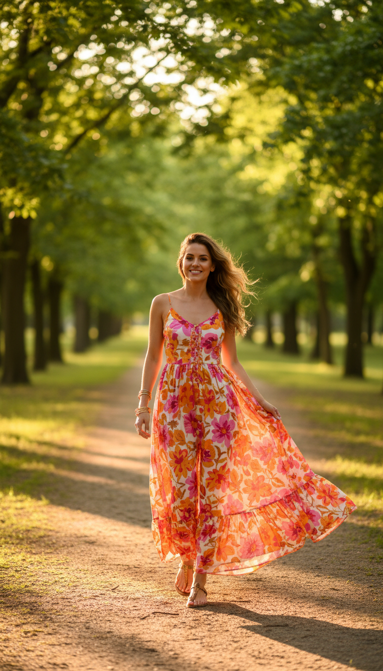 Boho-Chic Maxi Dress