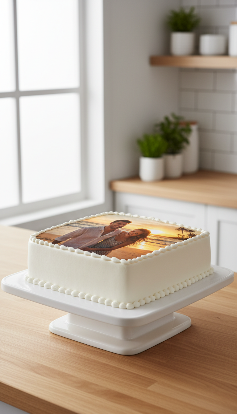 Sweet Memories: A Custom Nostalgic Photo Cake!