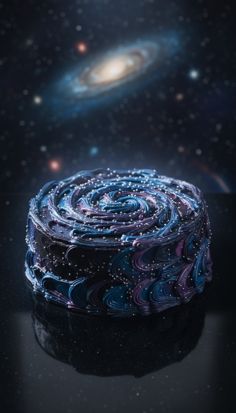 Magical Galaxy Swirl Cake