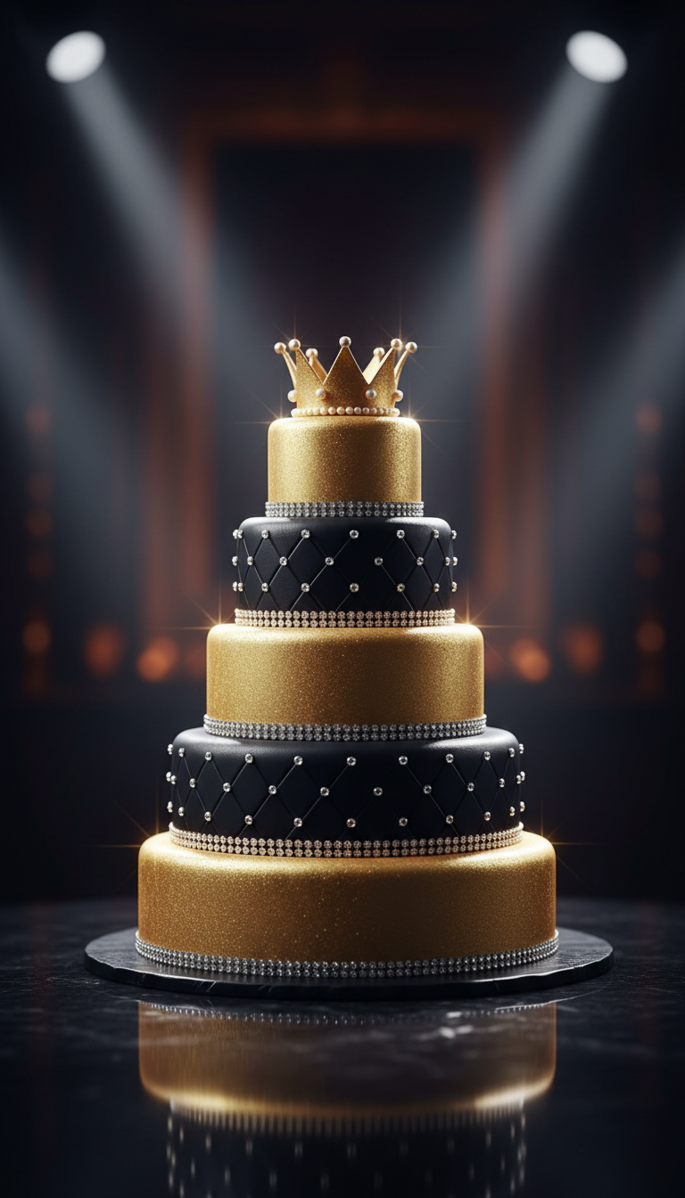 Glamorous Diva Sparkle Cake