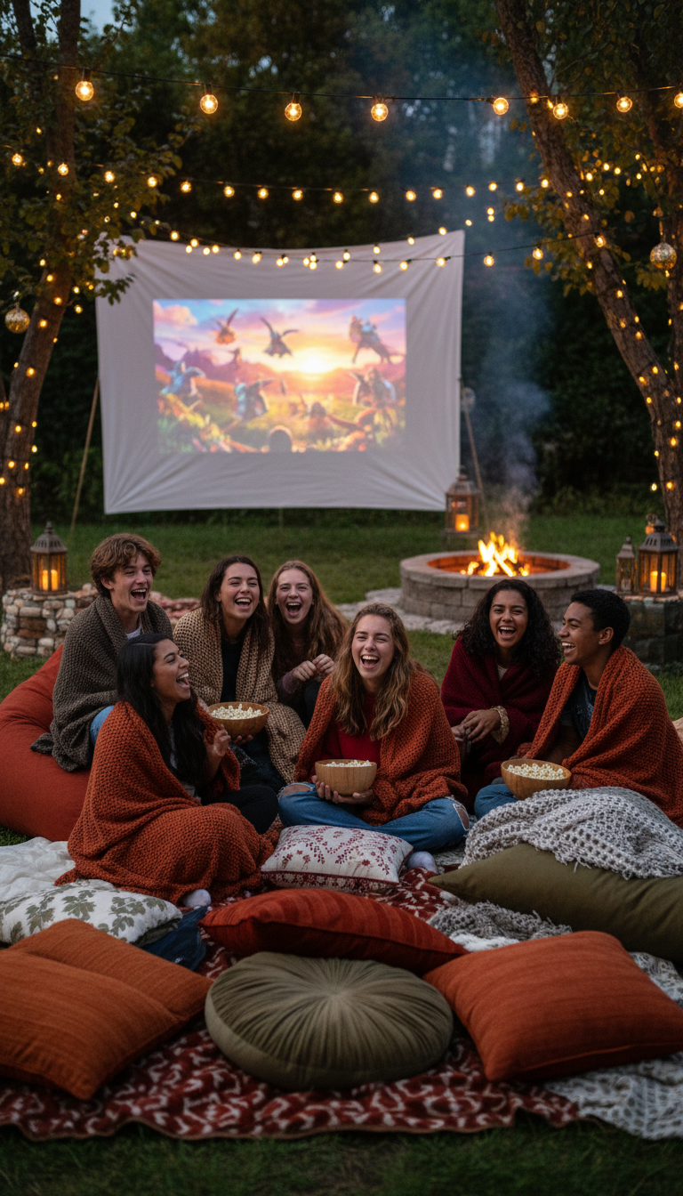 Outdoor Movie Night Under the Stars