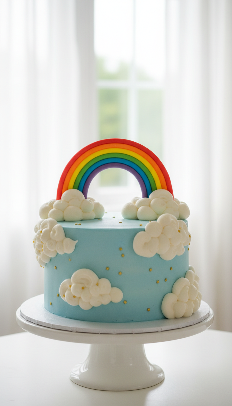 Dreamy Cloud & Rainbow Cake