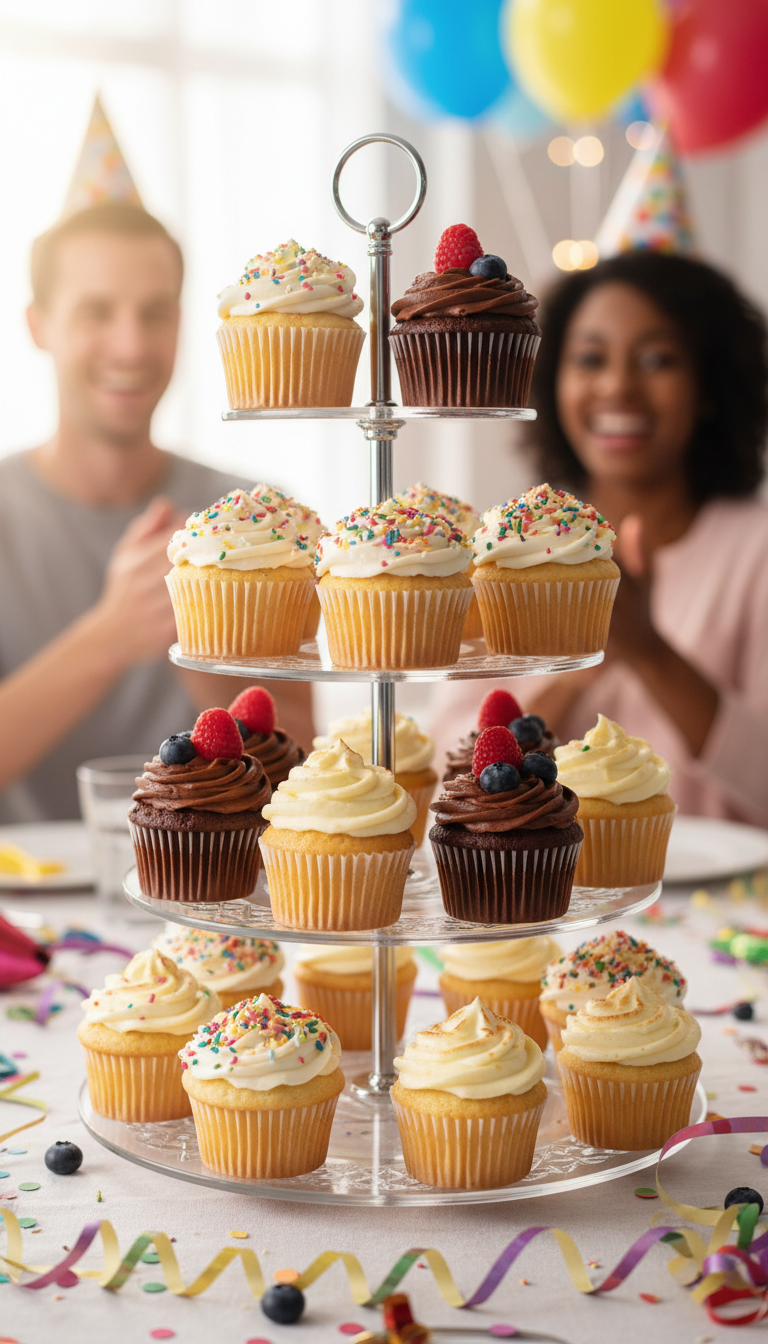 Delightful Cupcake Tower Assortment