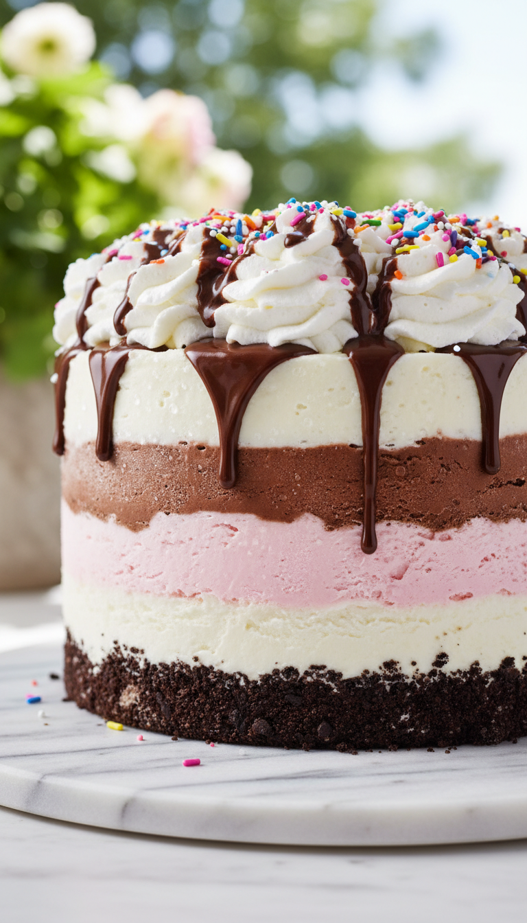 Cool & Creamy Ice Cream Cake