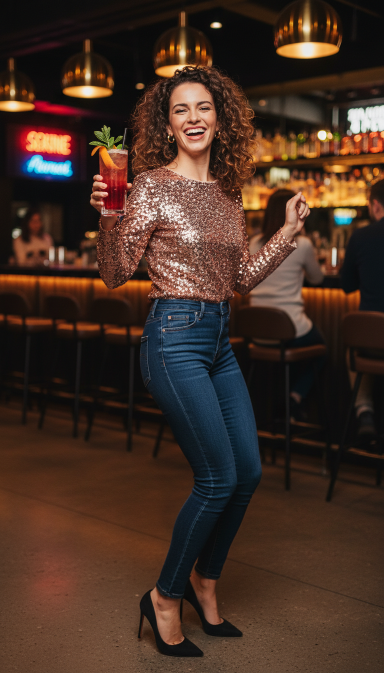 Sparkle & Shine: Sequined Top