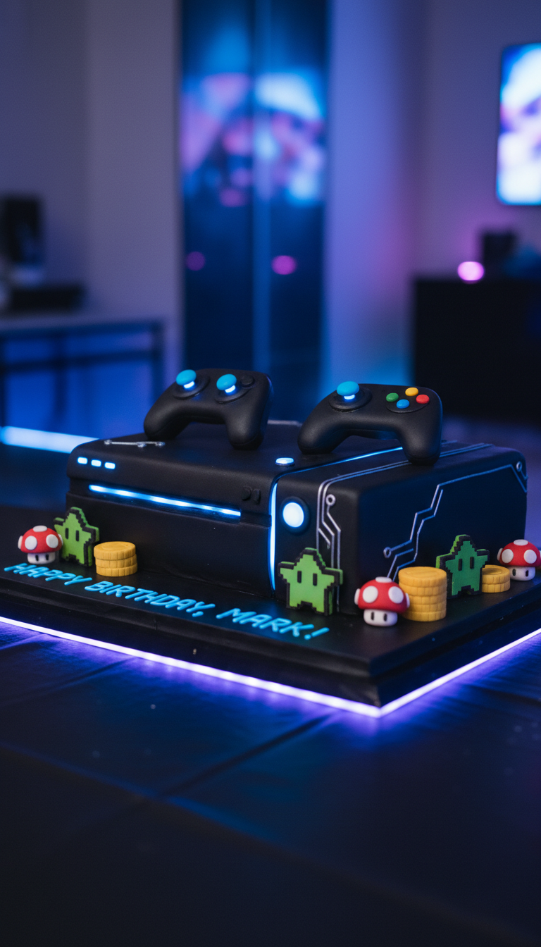 Gamer's Paradise: Level Up Their Party with a Console Cake