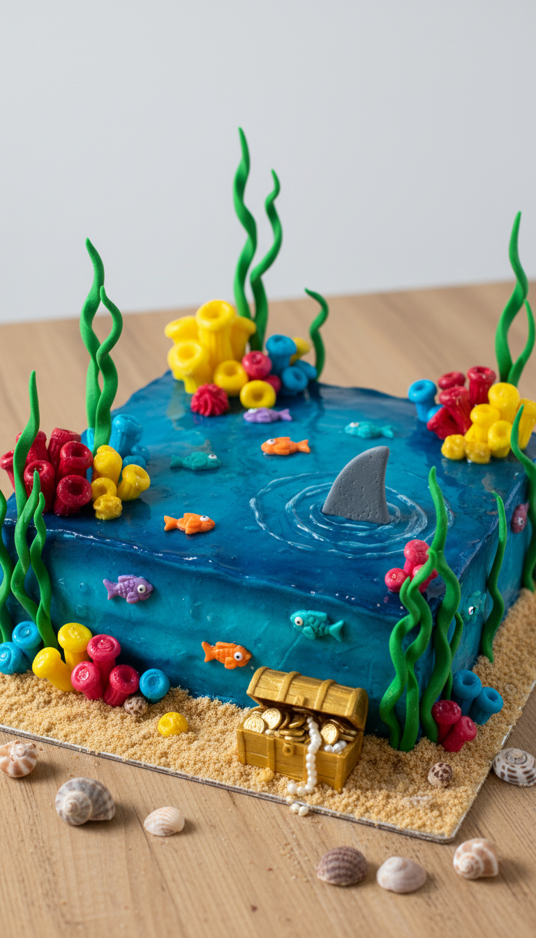Ocean Adventure: Dive into a Deep-Sea Cake